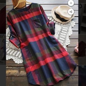 LADY LEISURE PLAID DRESS